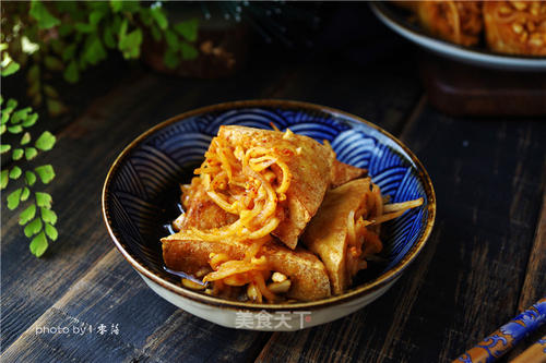 夹丝豆腐干